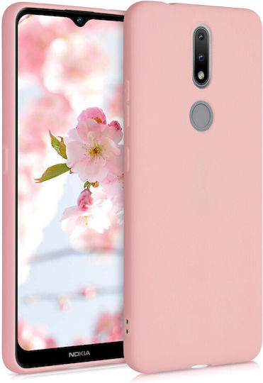 KWmobile Umschlag Rückseite Silikon Rose Gold (Nokia 2.4)