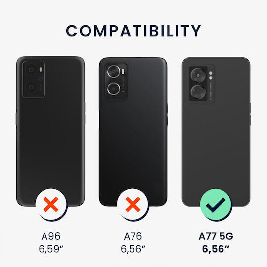 KWmobile Back Cover Σιλικόνης Μπλε (Oppo A77)