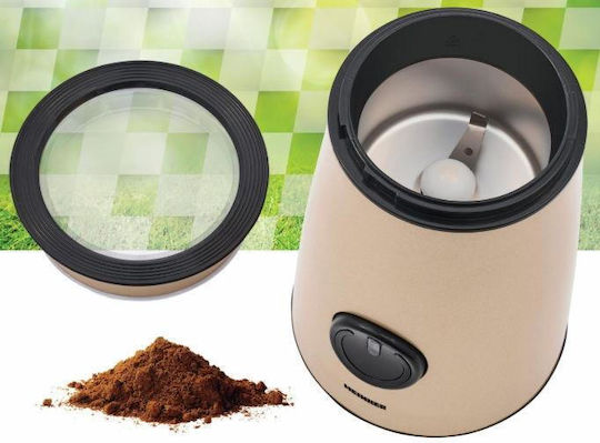 Heinner Râșniță electrică pentru cafea 150W cu capacitate de boabe 50gr Auriu
