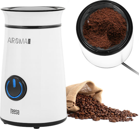 Teesa Aroma G50 Electric Coffee Grinder 150W for 50gr Beans White