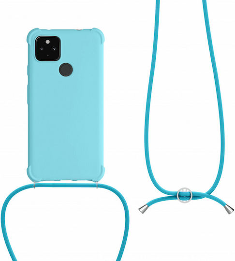 KWmobile Umschlag Rückseite Silikon Blau (Google Pixel 4a 5G)