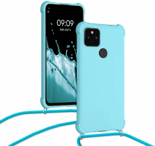 KWmobile Umschlag Rückseite Silikon Blau (Google Pixel 4a 5G)