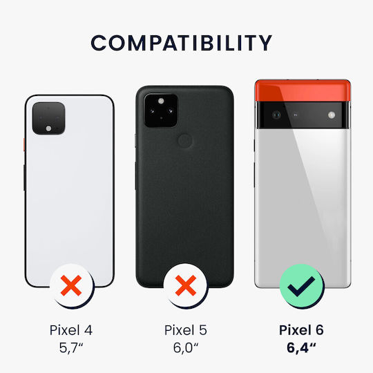 KWmobile Umschlag Rückseite Silikon Hellblau (Google Pixel 6)
