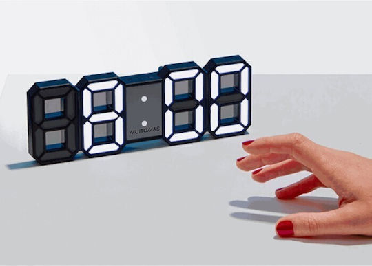 Muitomas Масов Дигитален LED Пластмасов Сив Масов Часовник