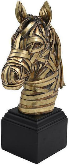 Figurină Decorativă de Masă Fylliana Fl25092 Cal Culoare Auriu-Negru 20x11x33cm Figurină Decorativă de Masă Fylliana Fl25092 Cal Culoare Auriu-Negru 20x11x33cm