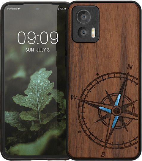 KWmobile Wood Задна корица Дърво Кафяв (Motorola Edge 30)