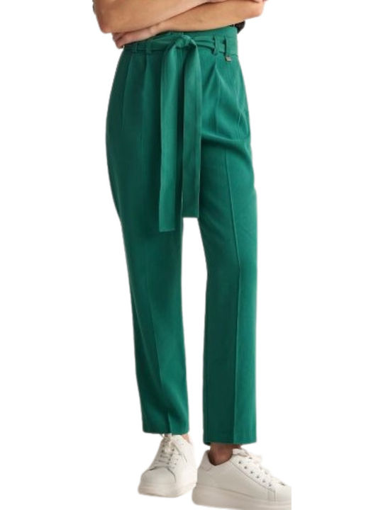 Women's Fabric Trousers Green