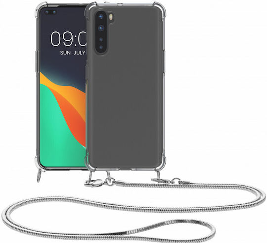 KWmobile Back Cover Σιλικόνης / Πλαστικό Ασημί (OnePlus Nord)