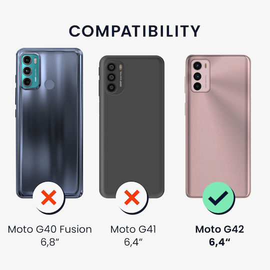 KWmobile Wallet Δερματίνης / Δερμάτινο Πολύχρωμο (Moto G42)