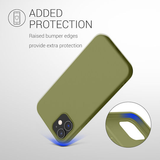 KWmobile Iphone Back Cover Silicon Verde (iPhone 12Xiaomi 12 ProRealme 12 Pro - Traducere: Realme 12 Pro)