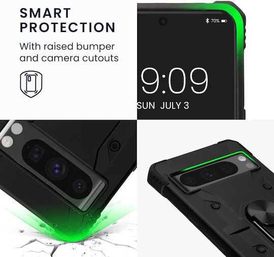 KWmobile 360 Full Cover Πλαστικό / Σιλικόνης Μαύρο (Google Pixel 8 Pro)