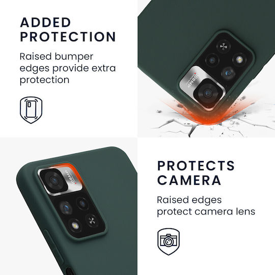 KWmobile Xiaomi Note Задна корица Силикон Зелен (Redmi Note 11 Pro+ 5GRealme 11 Pro / 11 Pro+)