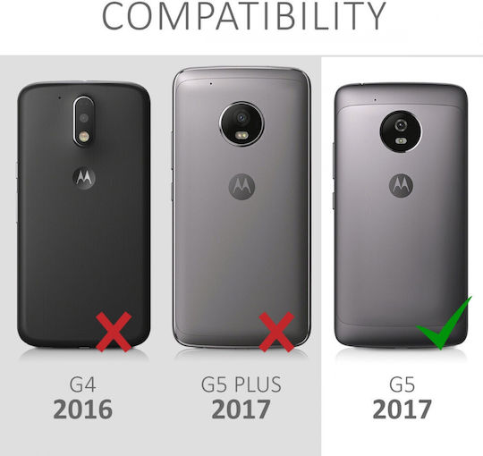 KWmobile Back Cover Σιλικόνης Ροζ (Moto G5)