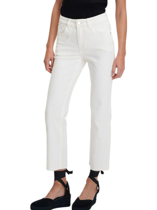 Women's Jean Trousers in Slim Fit White