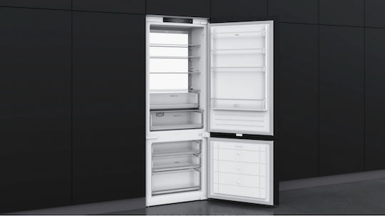Teka Combină frigorifică încorporată 341lt Total NoFrost Î193xL69xA55cm. Alb RBF 78780 FI WH