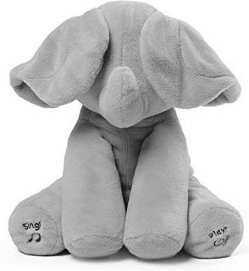Elefant De Plus Catifelat Muzical Peek A Boo