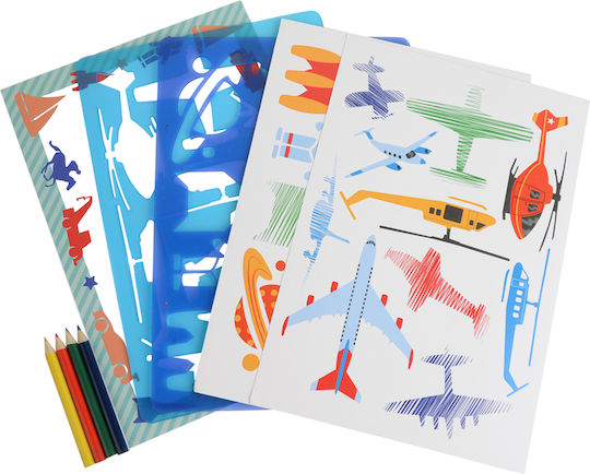 Bb028 Buddy Barney Set aus Weltraum-Stencils