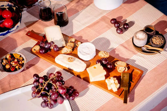 Cheeseporn Wooden Serving Platter Long Cheese Knife 50x17x15cm