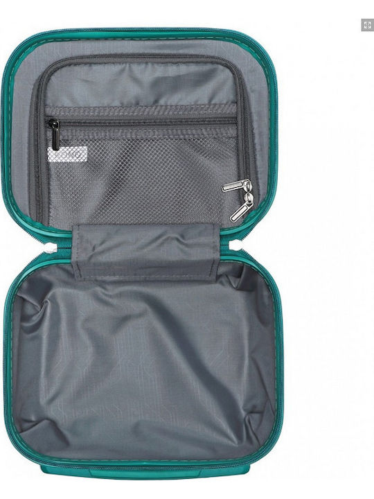 Miss Lulu Lightweight Hard Shell Abs Vanity Case Teal 24.5 Cm 30.5 Cm 15 Cm