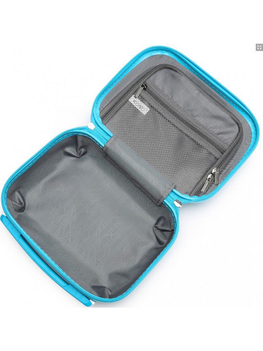 Miss Lulu Lightweight Hard Shell Abs Vanity Case Blue 24.5 Cm 30.5 Cm 15 Cm