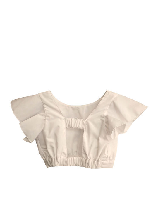 M&b Kid's Fashion Τοπ Λευκό 1836