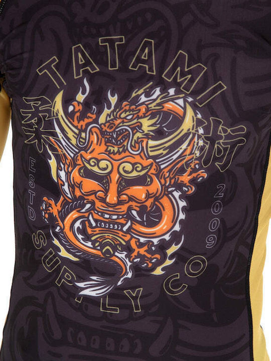 Детска Дълга Ръкави Rashguard Tatami Devils Game Eco Tech Recycled Черно