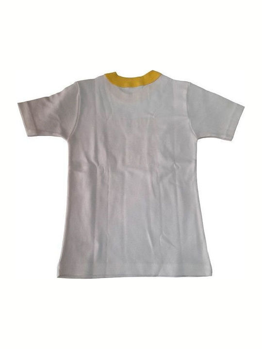 Paramana Maiou pentru copii Mâneca scurta White, yellow