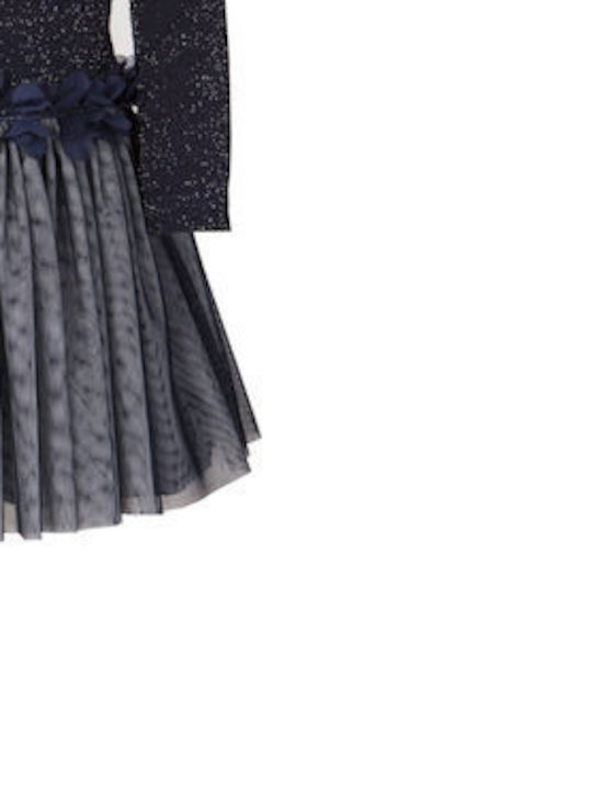 M&B Kid's Fashion Kinderkleid Langärmelig Blue