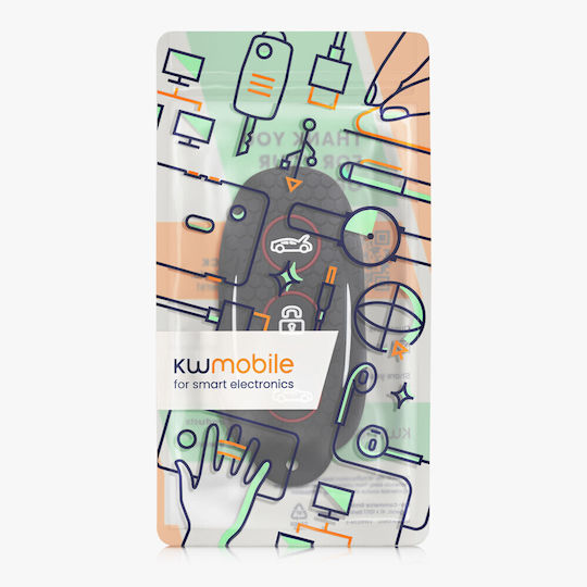 Car Key Cover Case Tesla Model S Smart Key Kwmobile Silicone Black