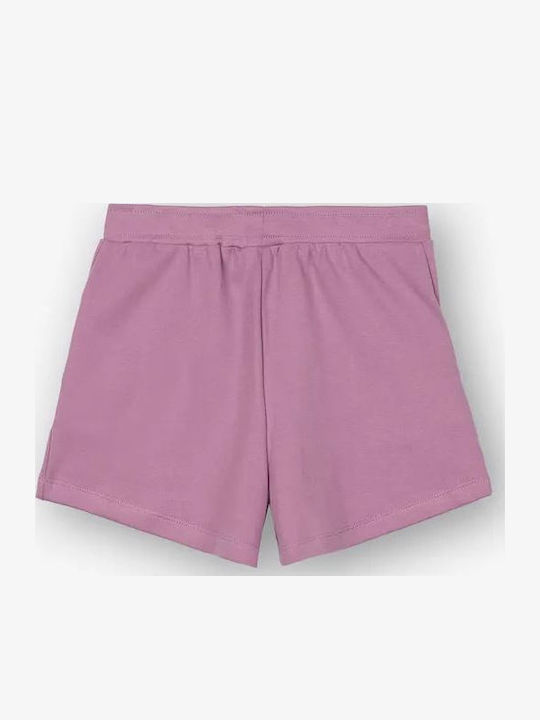 Tiffosi Kinderbekleidungssets Crop Top mit Shorts Seitentaschen Flieder