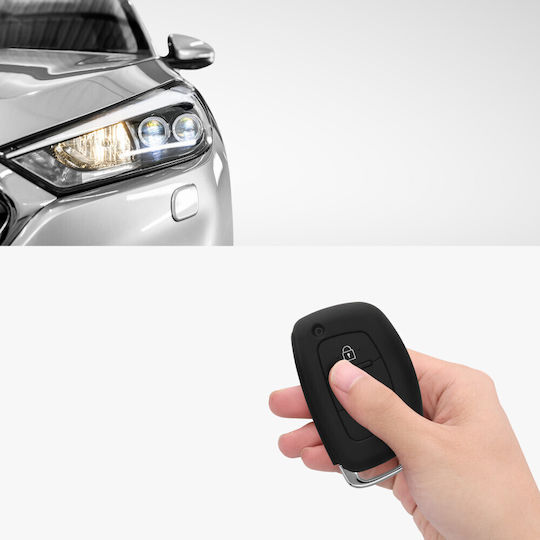 Car Key Case Hyundai Kia 3 Buttons Keyless Go Silicone Black 41620.01