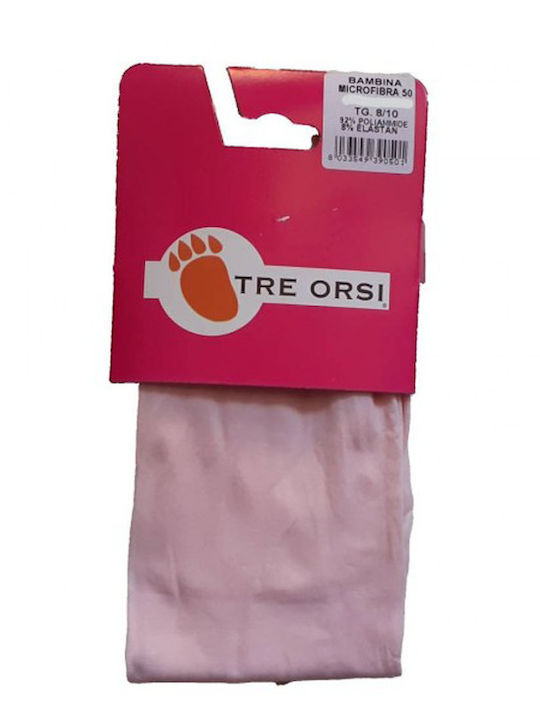 Παιδικό Καλσόν Tre Orsi Microfibra 50 Den Bambina-rosa Pink