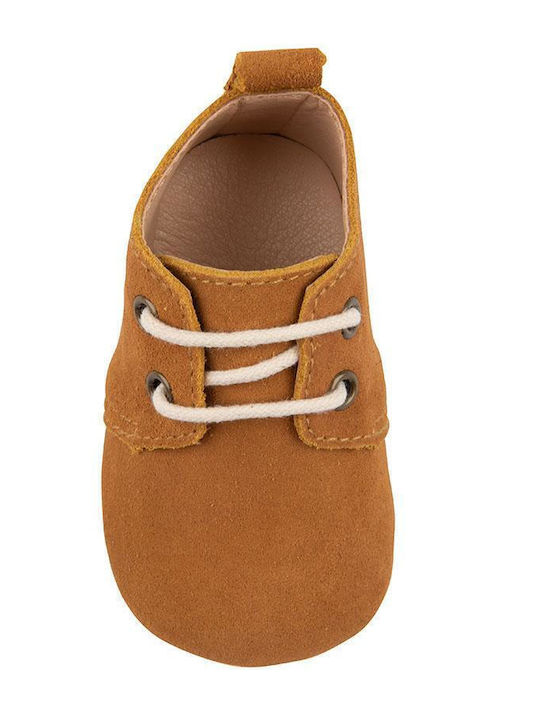 Baby Dutch Βρεφικά Παπούτσια Κορδόνια Cognac Unisex 22 X 16 X 7 Cm