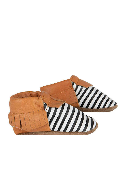 Baby Dutch Soft-Sole Shoes for Babies Nature Stripped Unisex 22 X 16 X 7 Cm