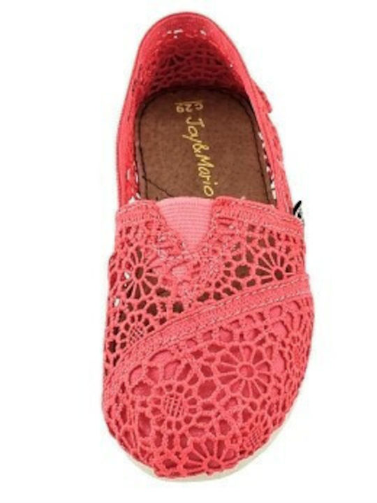 J&M Espadrile pentru Copii Slip-on Portocaliu