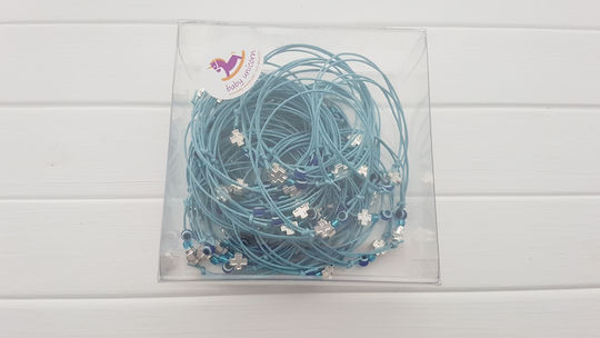 Baby Unicorn Taufe Anhänger Armbänder Hellblau 50 Stück