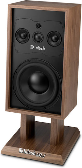 McIntosh ML1 Mk II Paar Hi-Fi Lautsprecher Boden 600W 4 Anzahl von Fahrern American Walnut Satin