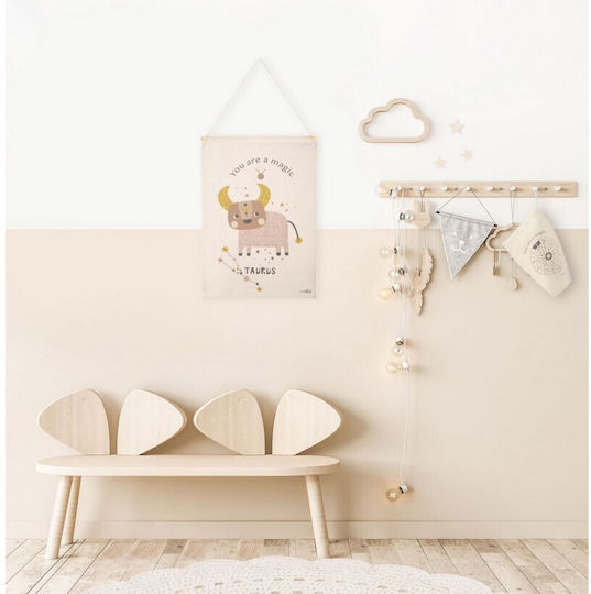 Παιδικη Παντα Τοιχου Nattiot Little Taurus Natural 40×50 100% Βαμβακι
