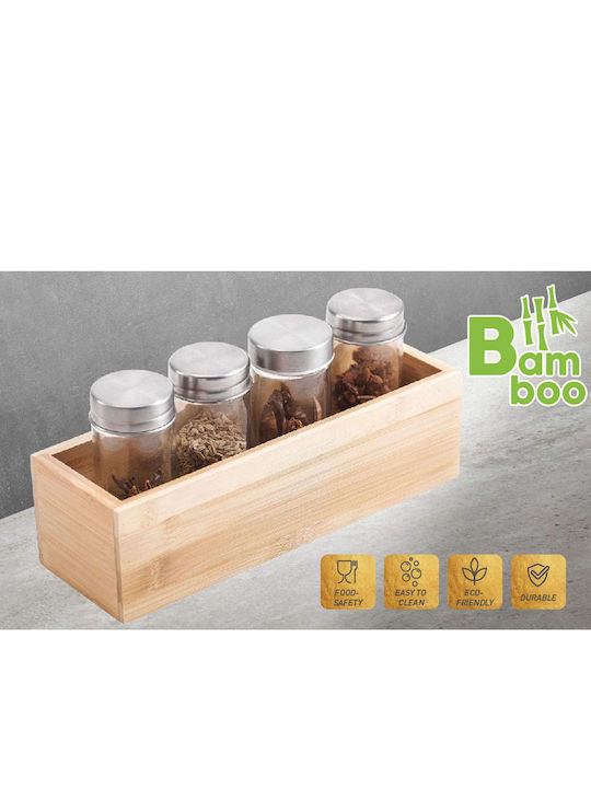 Ankor Hölzernes Aufbewahrungsbox Beige 23x7.5x6.8cm 1Stück