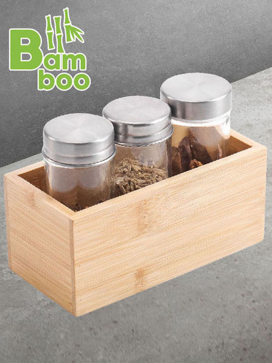 Ankor Hölzernes Aufbewahrungsbox Beige 15x7.5x6.8cm 1Stück