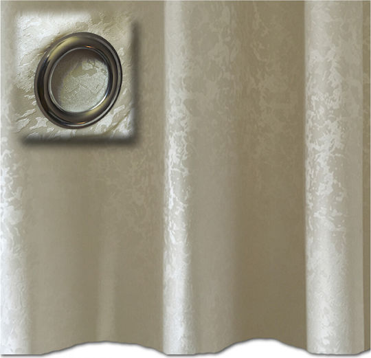 Jemidi24 Vorhang mit Grommet Weiß 140x245cm