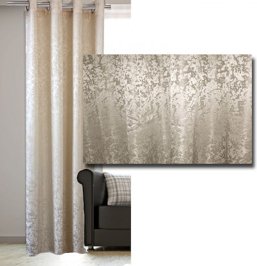 Jemidi24 Vorhang mit Grommet Weiß 140x245cm