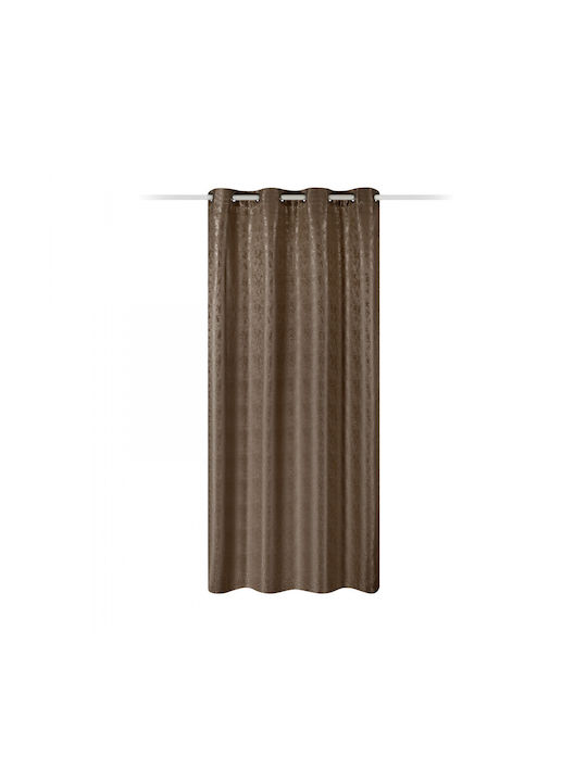 Jemidi24 Завеса с Копчета Кафяв 140x245бр