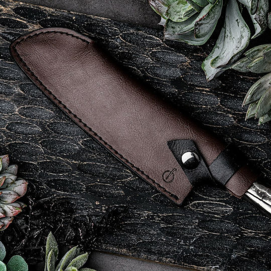 Leather Forged Hoes Santokumes 18 Cm