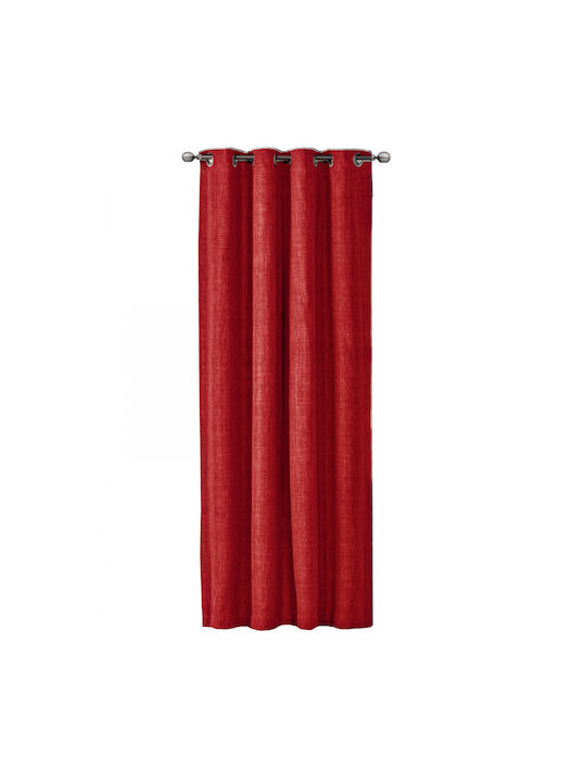 Jemidi24 Curtain with Grommet Red 140x245cm