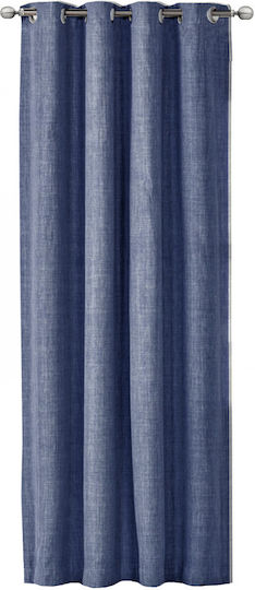 Jemidi24 Vorhang mit Grommet Blau 140x245cm
