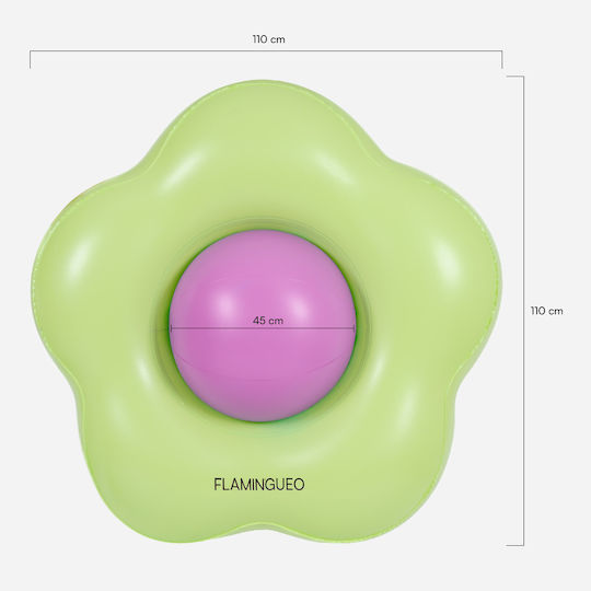 Flamingueo Inflatable Sea Raft Green 110x110cm