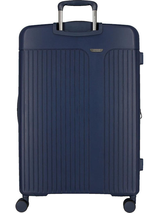 Movom Großer Hartreisekoffer Marineblau mit 4 Rädern Höhe 78cm
