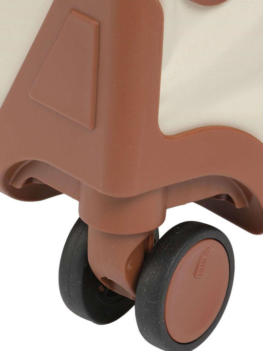 Bric's Milano Travel Cabin Suitcase Beige with 4 Wheels Height 55cm