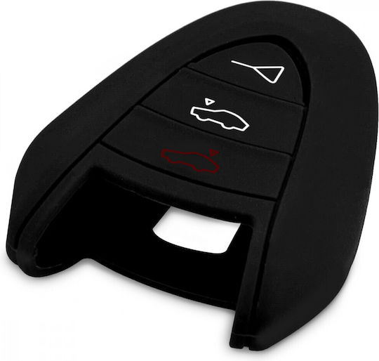 Калъф за Ключ на Porsche 3 Бутона Силикон Черен 42983.01